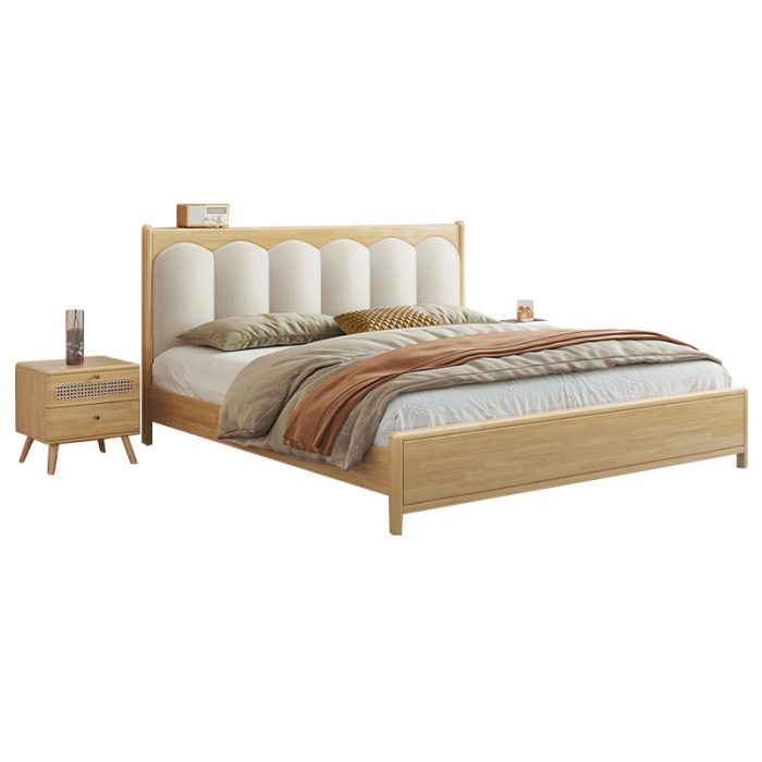 solid wood bed