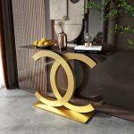 Entryway Table Base with Durable Stainless Steel Frame