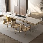 Luxury stone coffee tables redefine modern elegance.