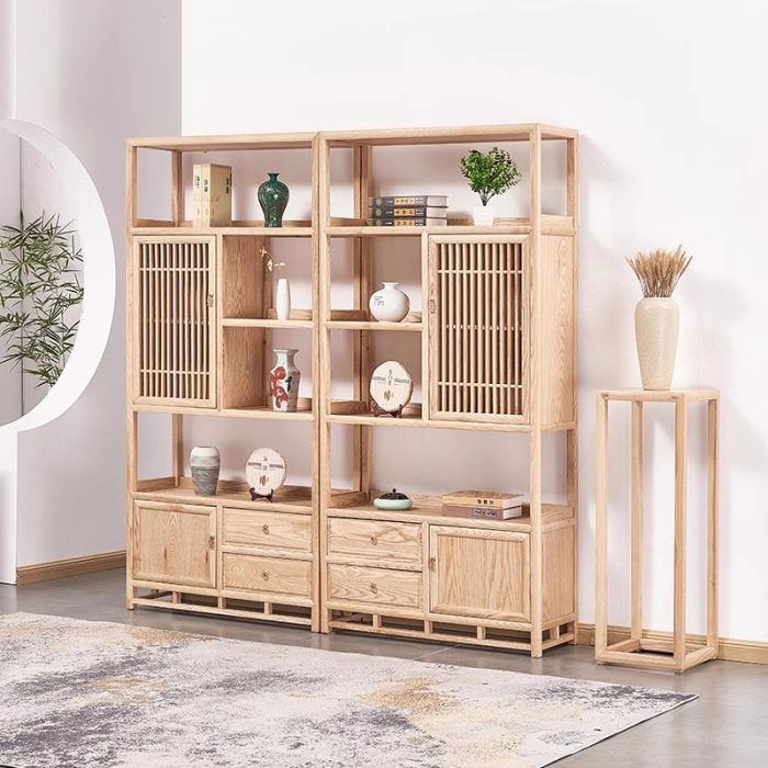 Customizable Modular Living Room Shelf – Elegant & Practical Storage Solution