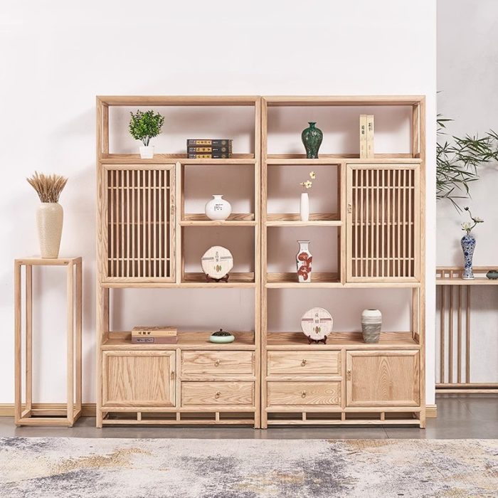 Customizable Modular Living Room Shelf – Elegant & Practical Storage Solution