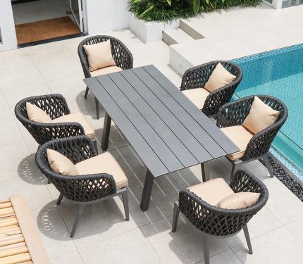 Create an outdoor oasis with versatile dining solutions.