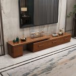 Durable Solid Wood TV Cabinet for Commercial Use