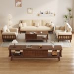 Eco-Friendly Nordic Solid Wood Sofa for Modern Homes