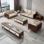 Eco-Friendly Nordic Solid Wood Sofa for Modern Homes 