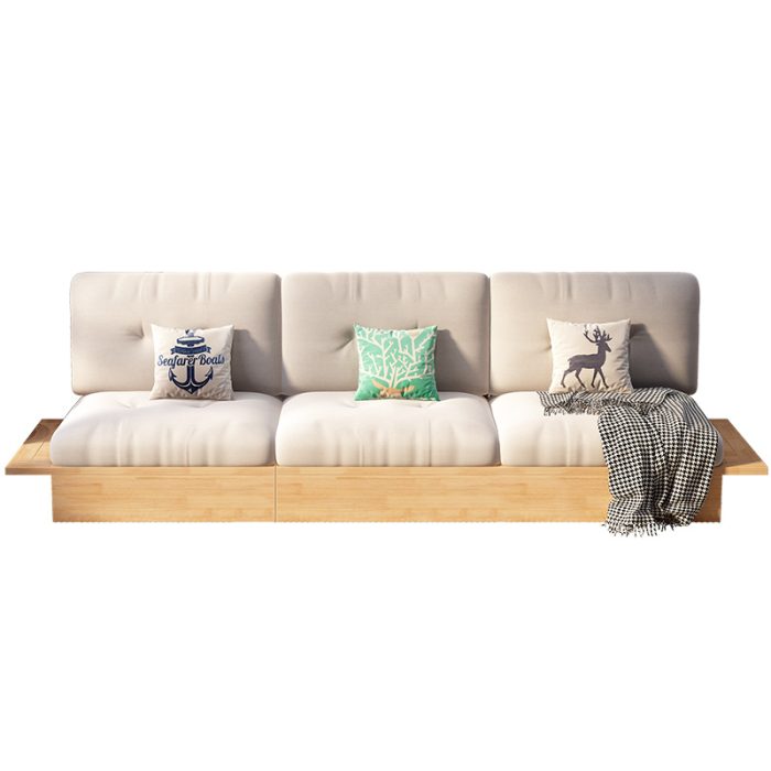 Eco-Friendly Nordic Wood Sofa