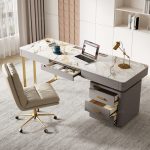 Elegant Modern All-in-One Desk for Luxury Workspaces