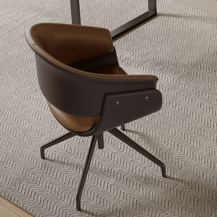 Ergonomic Office Chair with Stylish Backrest for Luxury Offices