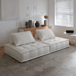 Minimalist 36D foam sofa, blends seamlessly into decor