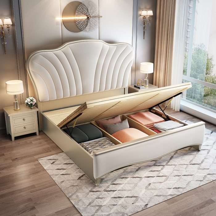 Solid Wood Light Luxury Double Beds – Timeless Design for Bulk Buyers