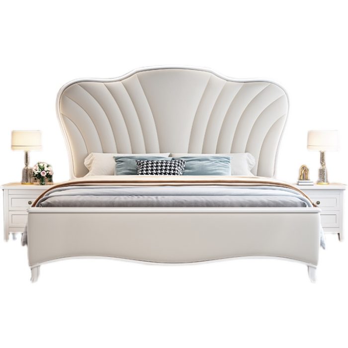 Solid Wood Light Luxury Double Beds – Timeless Design for Bulk Buyers