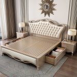 Elegant Solid Wood Light Luxury Double Beds – Wholesale Inventory Solutions