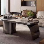Stone coffee tables offer timeless luxury for contemporary homes.