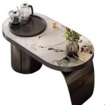 Stone coffee tables offer timeless luxury for contemporary homes.