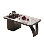 Luxury stone coffee tables redefine modern elegance.