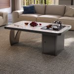 Luxury stone coffee tables redefine modern elegance.