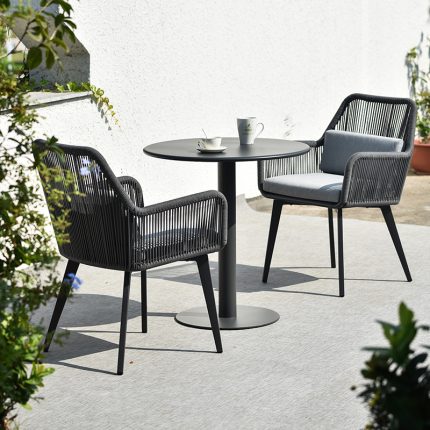 Enjoy meals outdoors with design-forward furniture.