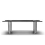 Minimalist Tempered Glass Dining Table - Sleek & Durable