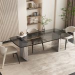 Minimalist Tempered Glass Dining Table - Sleek & Durable