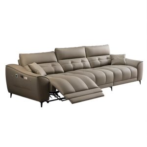 Luxury Minimalist Electric Reclining Sofa - Zero-Wall Design for Contemporary Living