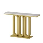 Entryway Table Base with Modern Stainless Steel Design