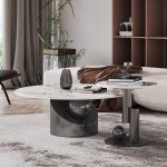 Compact Stainless Steel Base for Small Coffee Tables