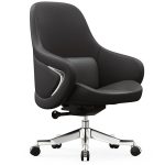 Light Luxury Office Chair – Genuine Leather, Adjustable, and Comfortable