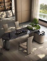 Experience refined luxury with stone coffee tables.