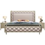 Solid Wood Light Luxury Double Beds – Timeless Design for US Distributors
