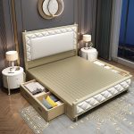 Solid Wood Light Luxury Double Beds – Timeless Design for US Distributors