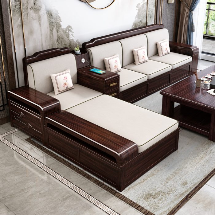 Luxury Chinese-style Sofa and Table Set for B2B Sales