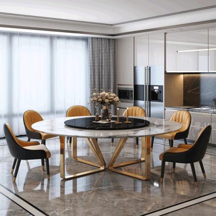 Stainless Steel Table Frame for Large Dining Tables