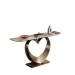 Polished Stainless Steel Entryway Table Base
