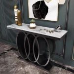 Entryway Table Base with Sleek Stainless Steel Design