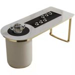 Elegant stainless steel tea table base, adds sophistication to tea tables
