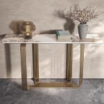 Stainless Steel Base for Entryway Furniture, Compact Design