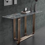 Stainless Steel Base for Entryway Furniture, Compact Design