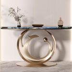 Entryway Table Base with Sturdy Stainless Steel Frame