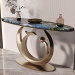 Entryway Table Base with Sturdy Stainless Steel Frame
