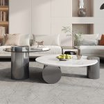 Minimalist stainless steel tea table frame for contemporary decor