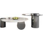Minimalist stainless steel tea table frame for contemporary decor