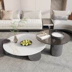 Minimalist stainless steel tea table frame for contemporary decor