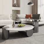 Minimalist stainless steel tea table frame for contemporary decor