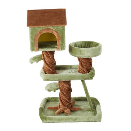 Luxury Wooden Pillar Pet Climbing Tree for Active Cats and Pets