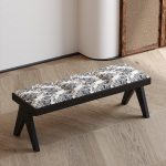 Antique Style Solid Wood Upholstered Bench for Wholesale