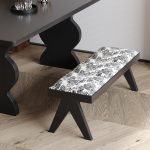 Antique Style Solid Wood Upholstered Bench for Wholesale