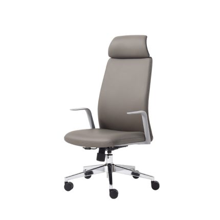 Minimalist Genuine Leather Executive Computer Chair