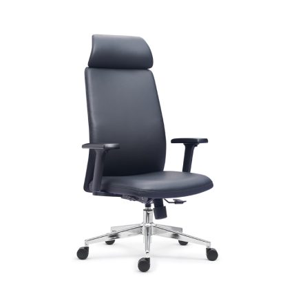 Minimalist Genuine Leather Executive Computer Chair