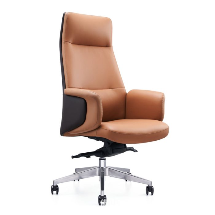Minimalist Leather Office Chair – Comfort Meets Elegance