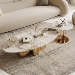 Coffee Table Base with Sleek Stainless Steel Design